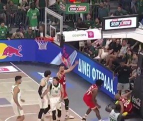 🤯NBA旧将搁欧洲干起来了！纳恩凶狠犯规富尼耶 险酿大规模冲突