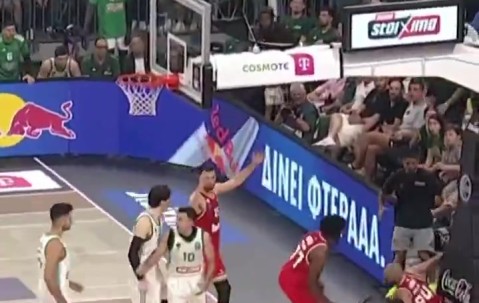 🤯NBA旧将搁欧洲干起来了！纳恩凶狠犯规富尼耶 险酿大规模冲突