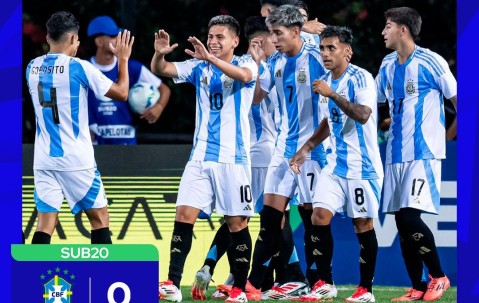 阿根廷U20主帅：很高兴大比分战胜巴西，这是历史性的一役