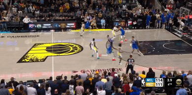 以彼之道😝!神奇3+1准绝杀雄鹿 哈利伯顿赛后“戴表”庆祝